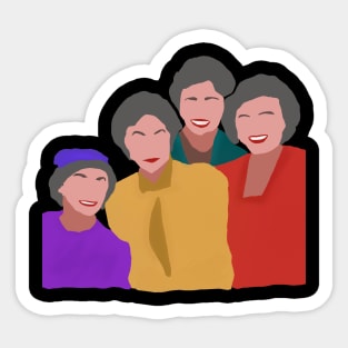 Golden Girls Illustration Sticker